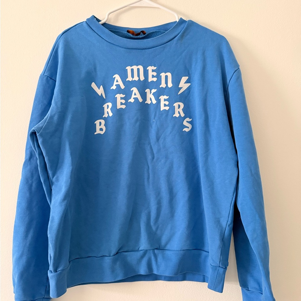 Blue Graphic Sweatshirt